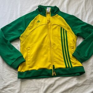 Vintage hailey beiber style Adidas Brazil zip up